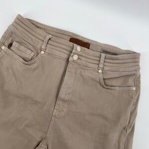 Judy Blue High Waist Flare Leg Jeans‎ khaki Tan Bell Bottom Womens Denim 15/32